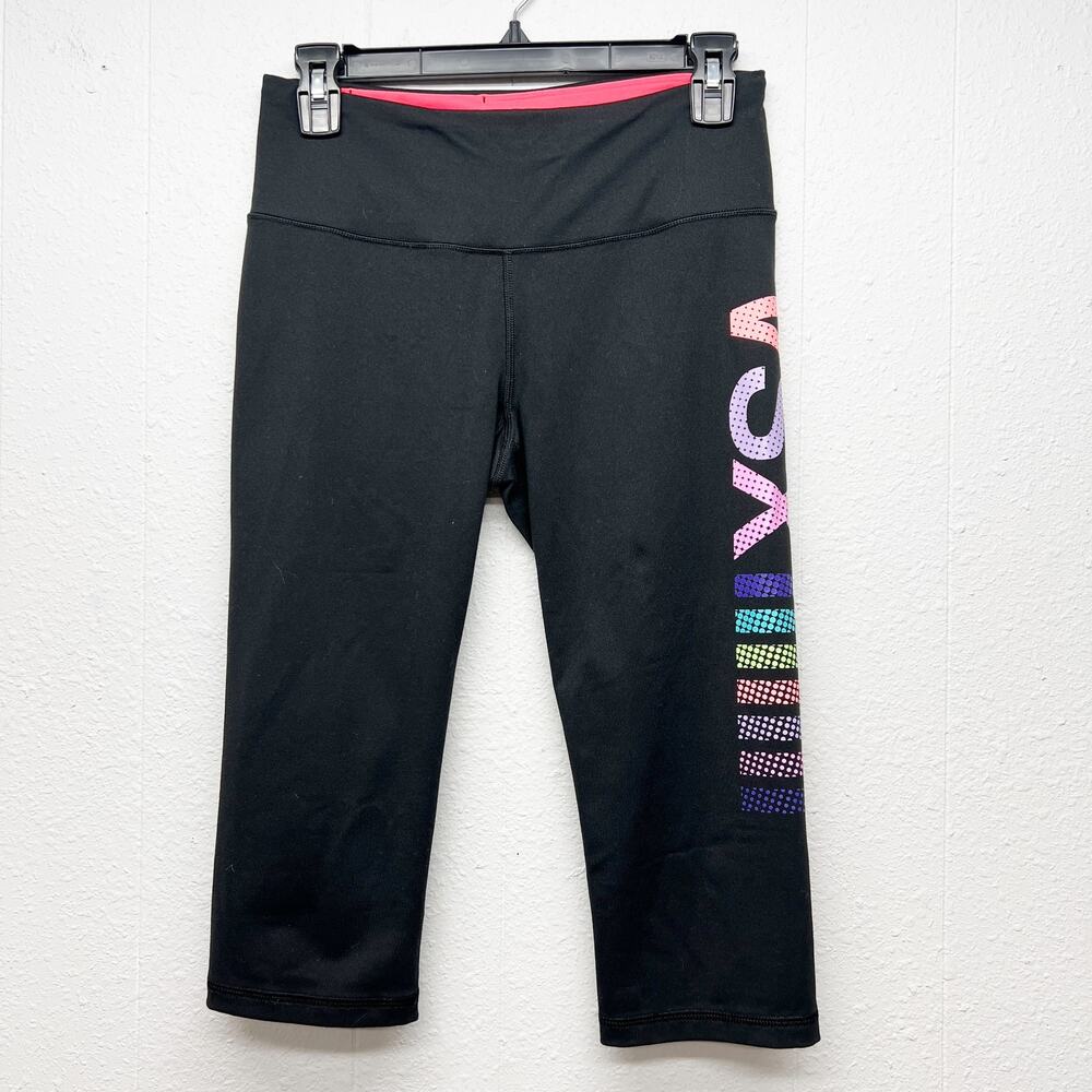 VS Sport Cropped Black Leggings Mid Rise Womens Small Activewear Fitness Workout